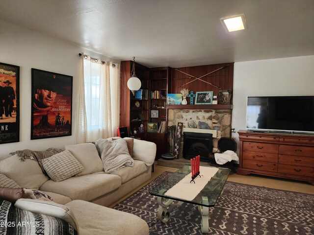 2315 N US Highway 93, Wickenburg, AZ 85390 - living area featuring a fireplace