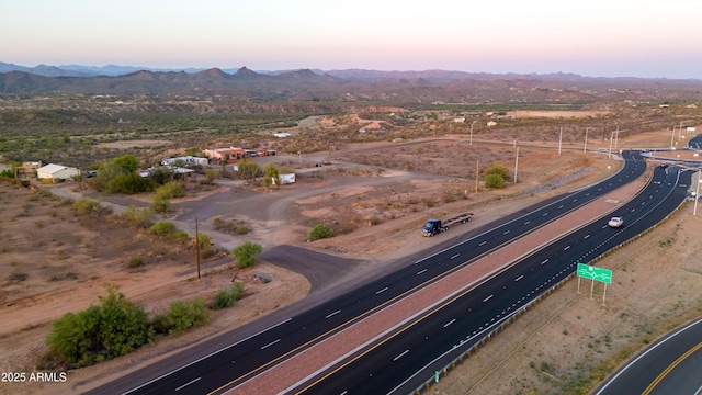 2315 N US Highway 93, Wickenburg, AZ 85390 - aerial view at dusk of a mountain view