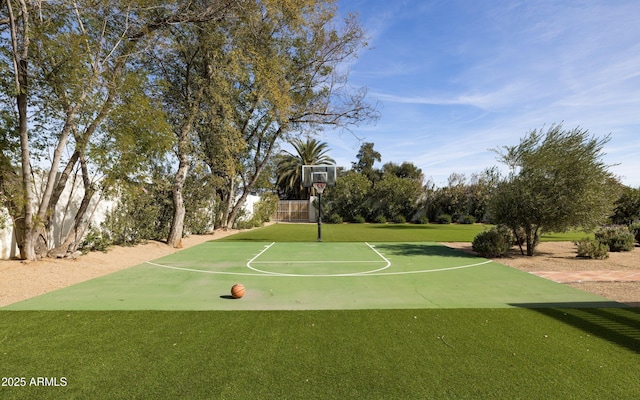 view of sport court