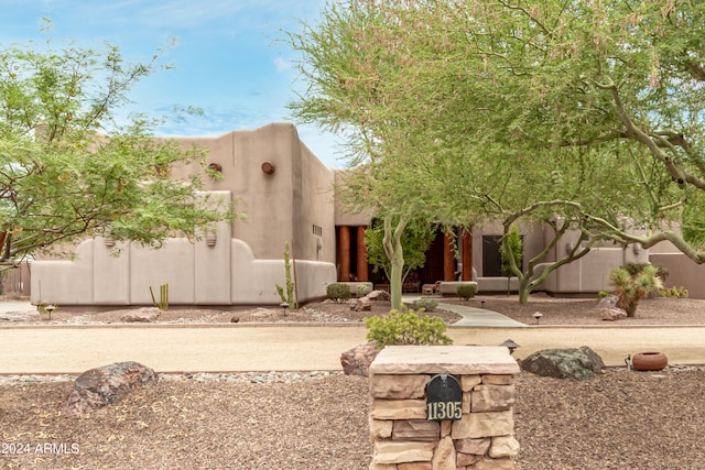 view of pueblo-style house