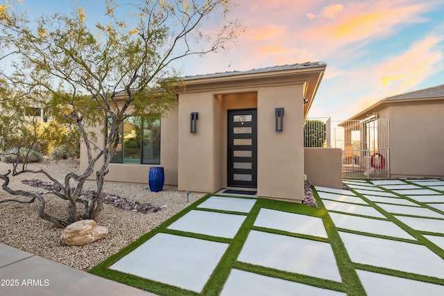 exterior space with a patio