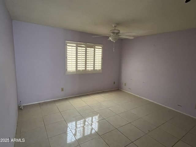 8063 N 31st Ln, Phoenix, AZ 85051 - tiled spare room featuring ceiling fan and baseboards