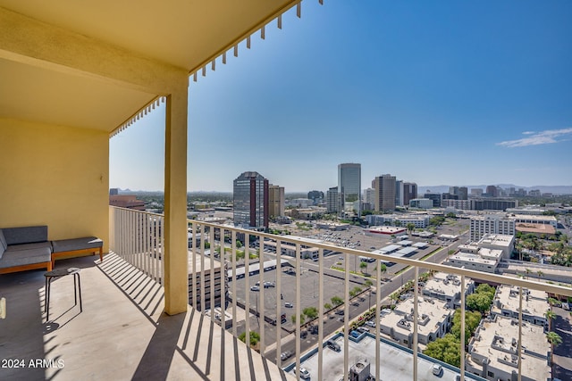 207 W Clarendon Ave Unit 20B, Phoenix, AZ 85013 - balcony featuring a view of city