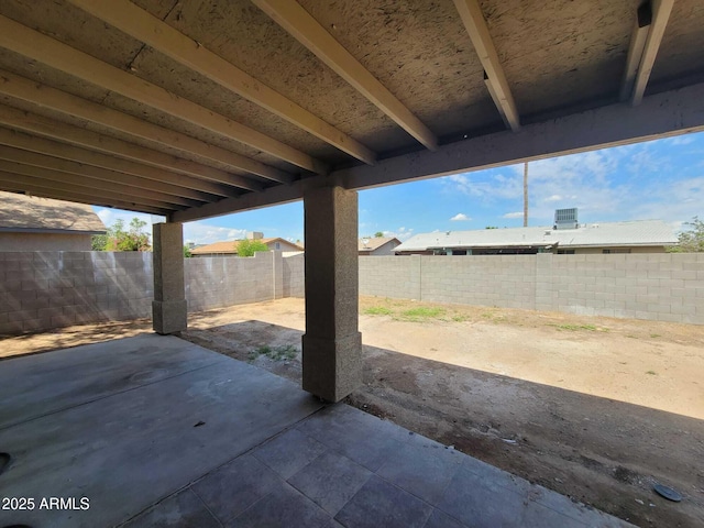 view of patio / terrace with a fenced backyard