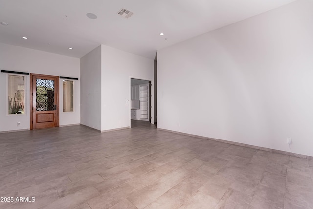 12770 N 145th Way, Scottsdale, AZ 85259 - spare room with baseboards, visible vents, and recessed lighting
