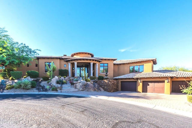 view of front of house featuring a garage