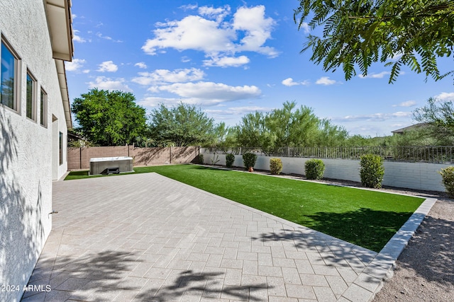 view of patio / terrace featuring a fenced backyard