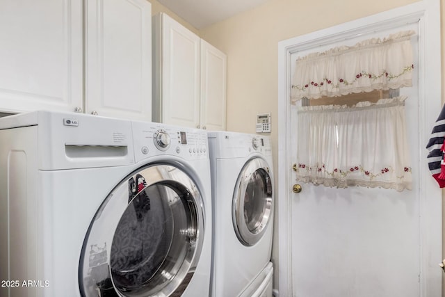 20053 N 15th Dr, Phoenix, AZ 85027 - laundry room featuring cabinet space and washing machine and dryer