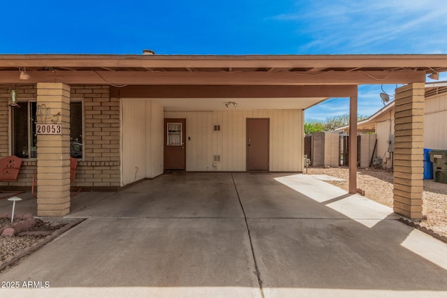 20053 N 15th Dr, Phoenix, AZ 85027 - exterior space featuring an attached carport, driveway, and fence