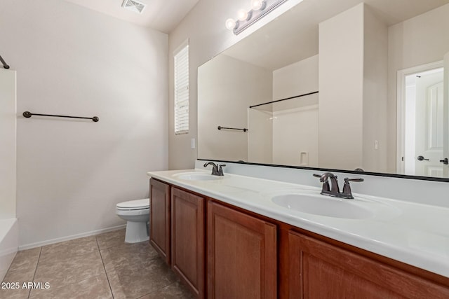 4051 E Torrey Pines Ln E, Chandler, AZ 85249 - full bathroom with double vanity and tile patterned floors