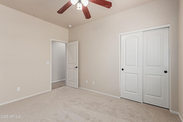 4051 E Torrey Pines Ln E, Chandler, AZ 85249 - unfurnished bedroom with carpet flooring, a closet, and a ceiling fan