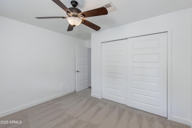 1820 W Seldon Way, Phoenix, AZ 85021 - unfurnished bedroom with carpet floors, baseboards, a closet, and a ceiling fan