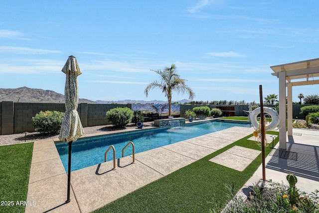 3125 W Desert Ln, Laveen, AZ 85339 - view of pool with a fenced backyard and a patio
