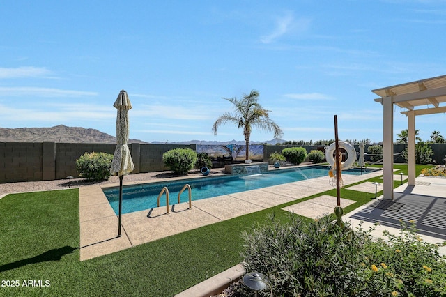3125 W Desert Ln, Laveen, AZ 85339 - view of pool featuring a fenced backyard and a patio