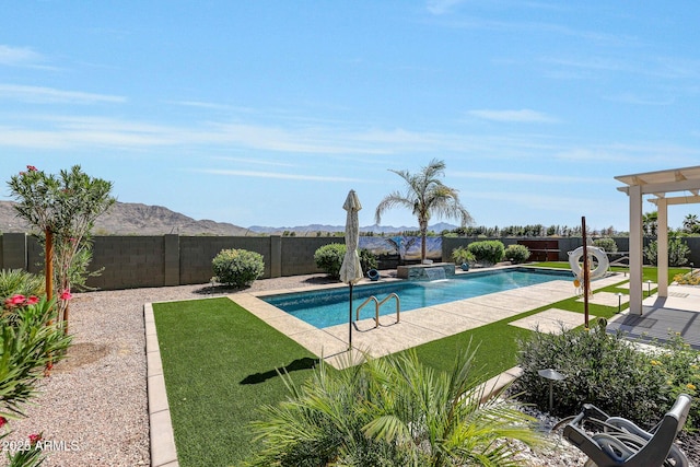 3125 W Desert Ln, Laveen, AZ 85339 - view of pool featuring a fenced backyard and a patio