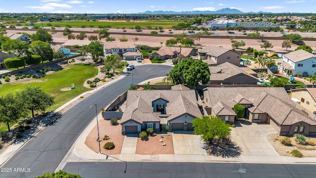 5529 E Holmes Ave, Mesa, AZ 85206 - aerial perspective of suburban area featuring a mountainous background