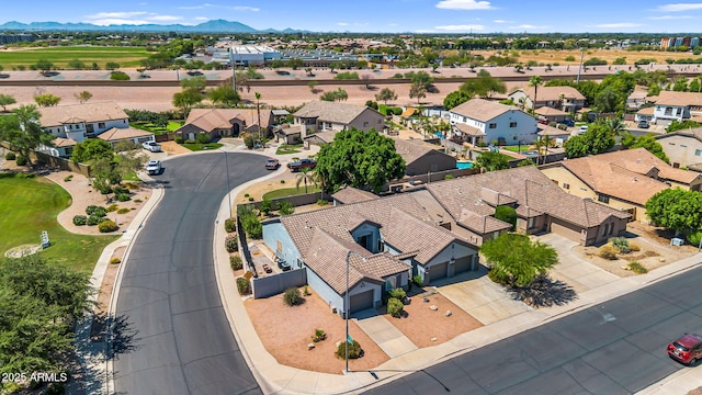 5529 E Holmes Ave, Mesa, AZ 85206 - aerial view of residential area with a mountain backdrop
