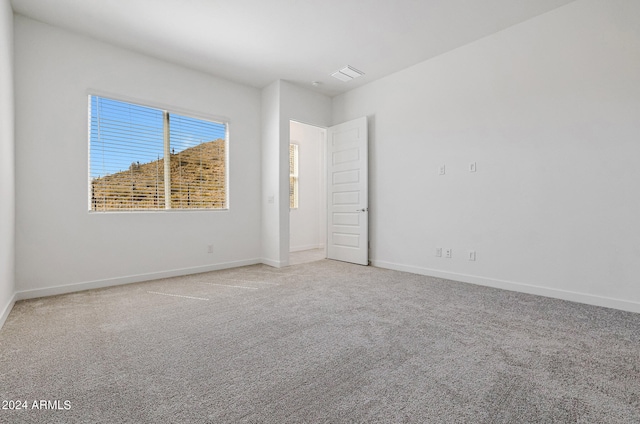 view of carpeted empty room