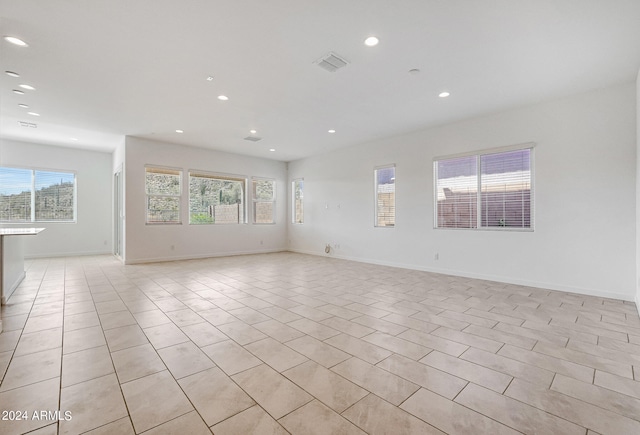 view of tiled spare room