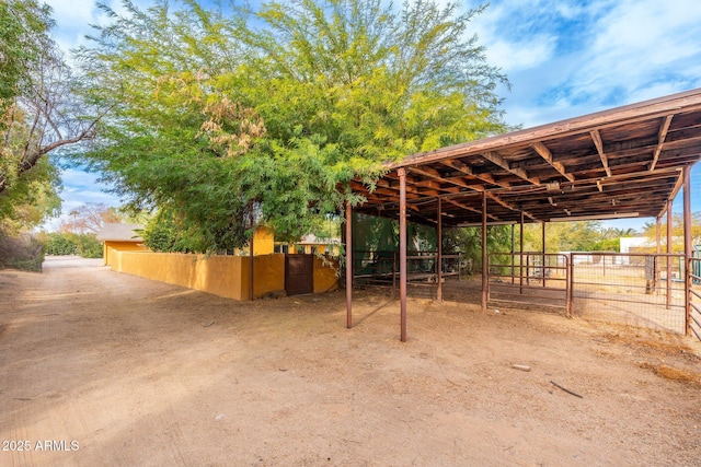 view of stable