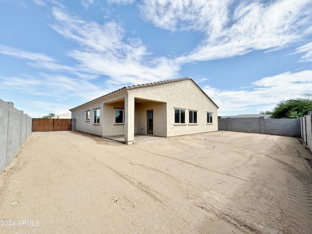 view of rear view of property