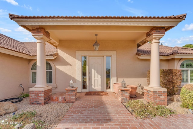 view of entrance to property