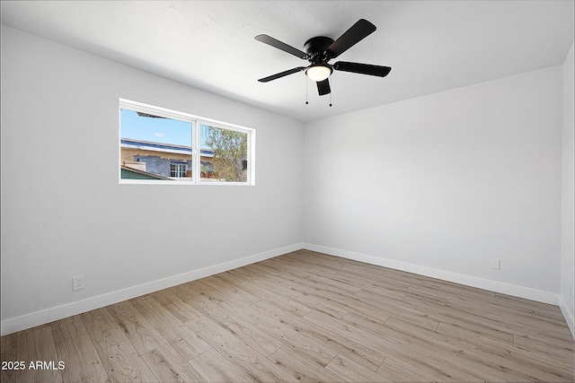 811 E Brown St, Phoenix, AZ 85020 - empty room featuring light wood finished floors and ceiling fan