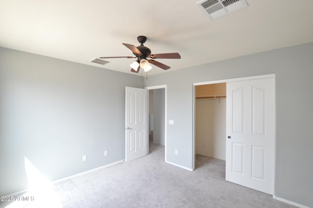 20258 S 196th St, Queen Creek, AZ 85142 - unfurnished bedroom with light colored carpet, a closet, and ceiling fan