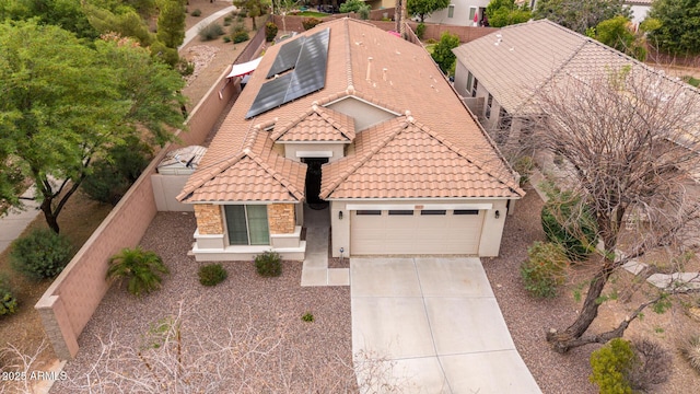aerial view of property and surrounding area