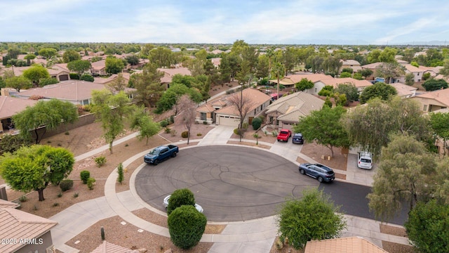aerial perspective of suburban area