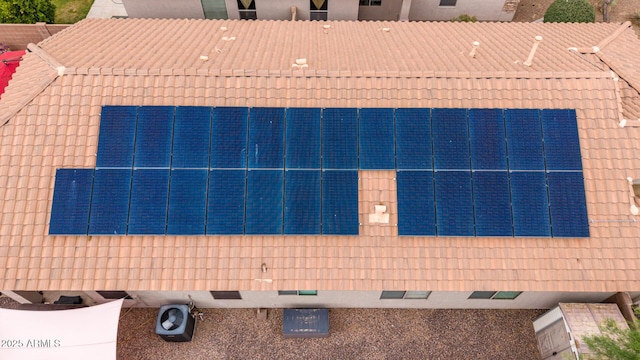 view from above of property