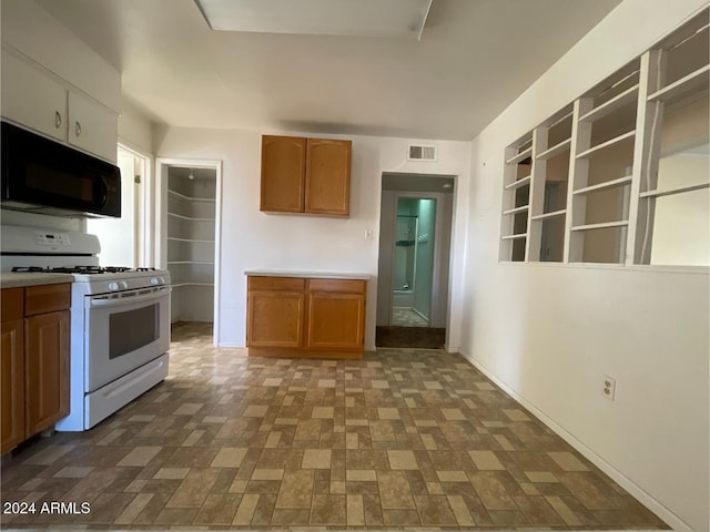 kitchen with gas range gas stove