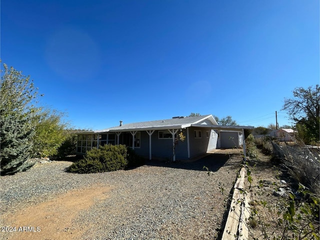 view of ranch-style home