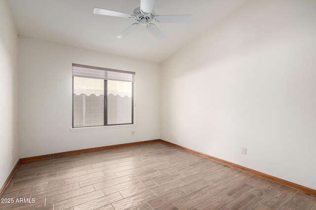 3740 W Kent Dr, Chandler, AZ 85226 - empty room featuring wood finished floors, baseboards, and ceiling fan
