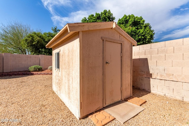 3740 W Kent Dr, Chandler, AZ 85226 - view of shed featuring a fenced backyard