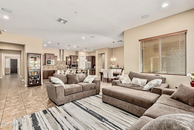 7242 W Rowel Rd, Peoria, AZ 85383 - living area with recessed lighting