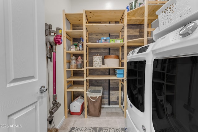 storage with separate washer and dryer