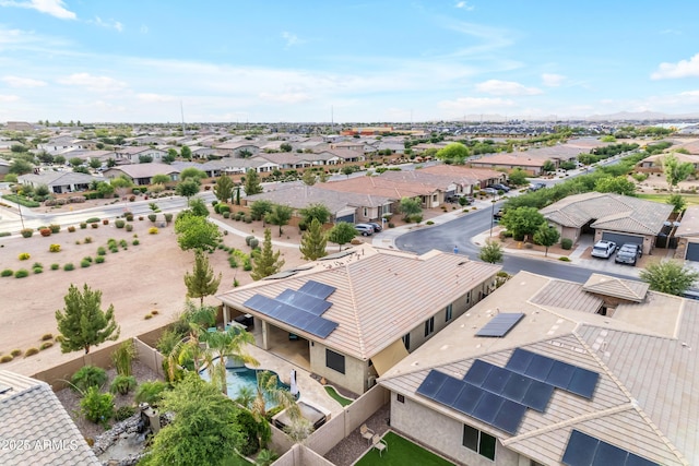aerial view of residential area