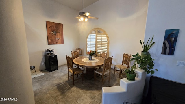 2926 W Tanya Trl, Phoenix, AZ 85086 - dining space featuring a ceiling fan and tile patterned flooring