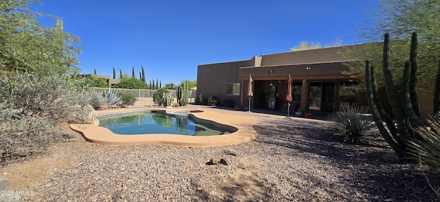 2926 W Tanya Trl, Phoenix, AZ 85086 - view of swimming pool with a fenced backyard and a patio