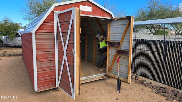 view of outbuilding