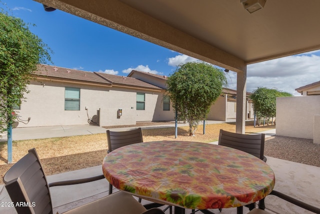 view of patio / terrace featuring outdoor dining area