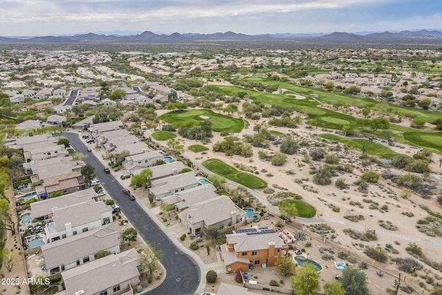 4864 E Eden Dr, Cave Creek, AZ 85331 - drone / aerial view featuring view of golf course, a residential view, and a mountain view