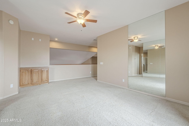 4864 E Eden Dr, Cave Creek, AZ 85331 - unfurnished room with baseboards, a ceiling fan, and light colored carpet