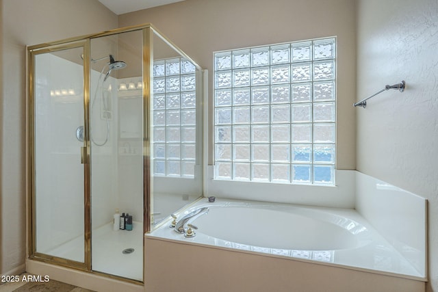 4864 E Eden Dr, Cave Creek, AZ 85331 - bathroom with a stall shower and a garden tub