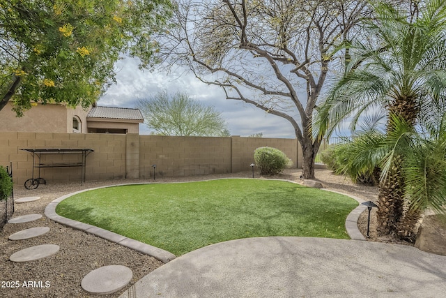 4864 E Eden Dr, Cave Creek, AZ 85331 - view of yard with a fenced backyard and a patio area