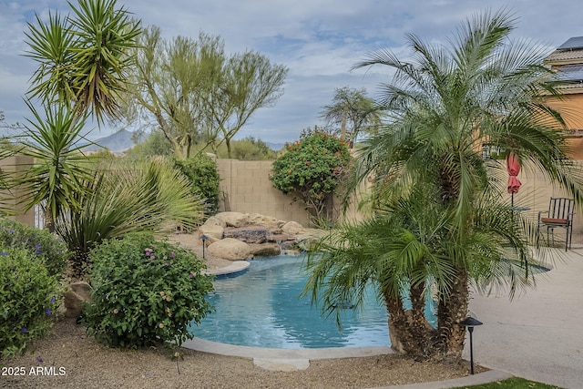 4864 E Eden Dr, Cave Creek, AZ 85331 - view of swimming pool with fence and a fenced in pool
