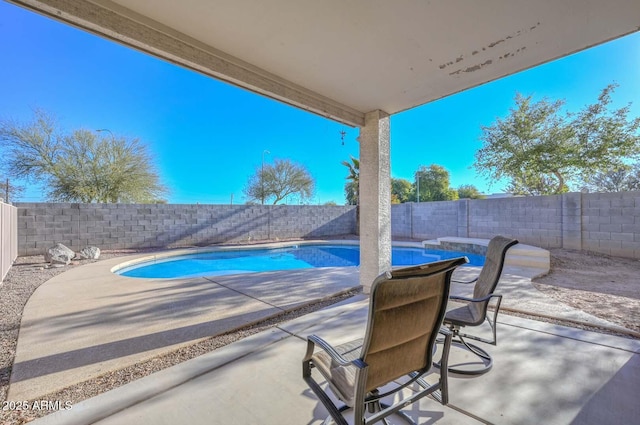 view of pool with a patio area