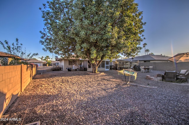 view of back of property