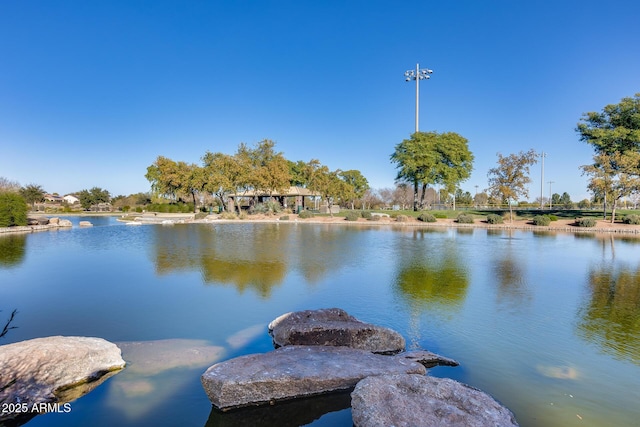 view of water feature